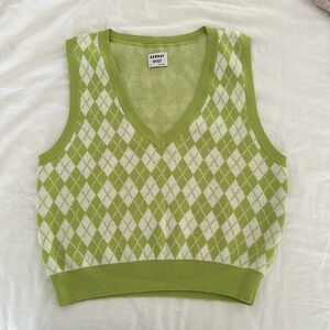 Aritzia Argyle Sweater Vest Small